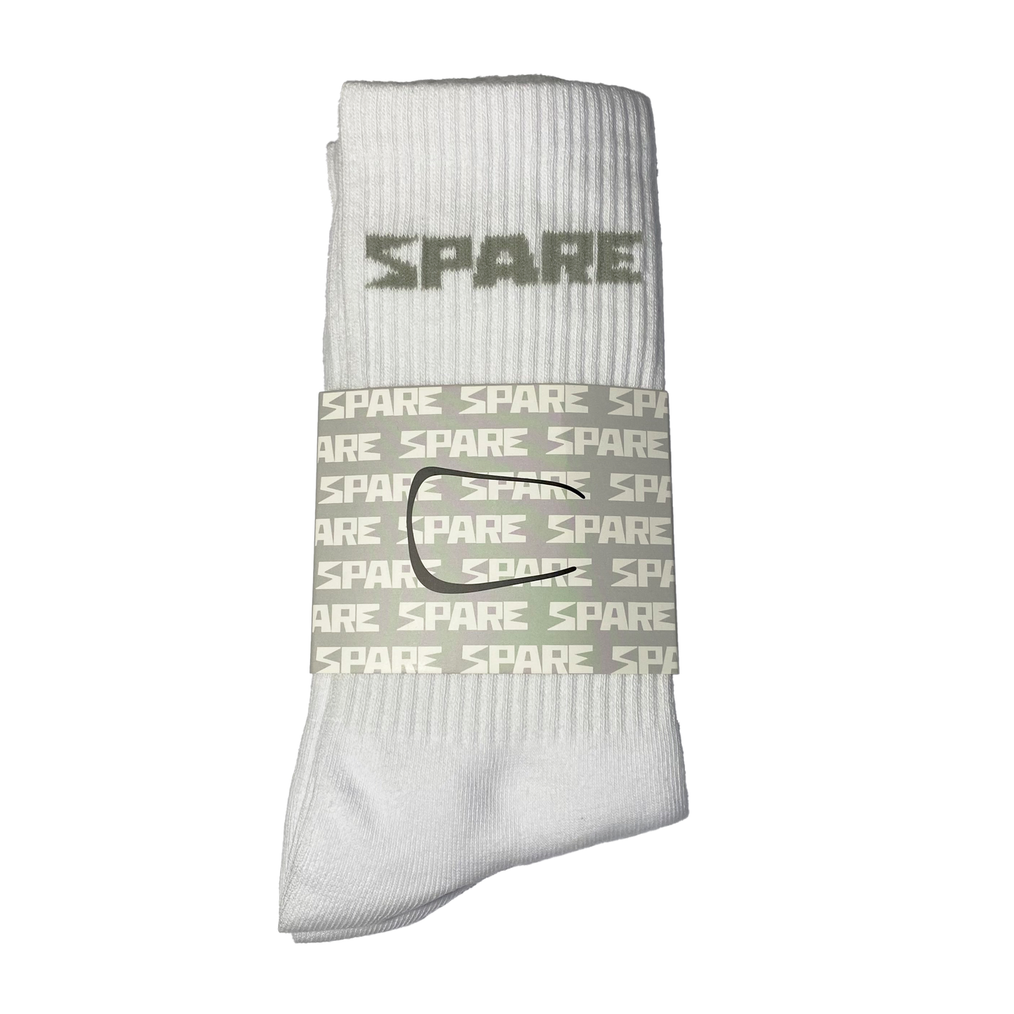 SPARE SOCKS | WHITE / GRAY - 3 PACK